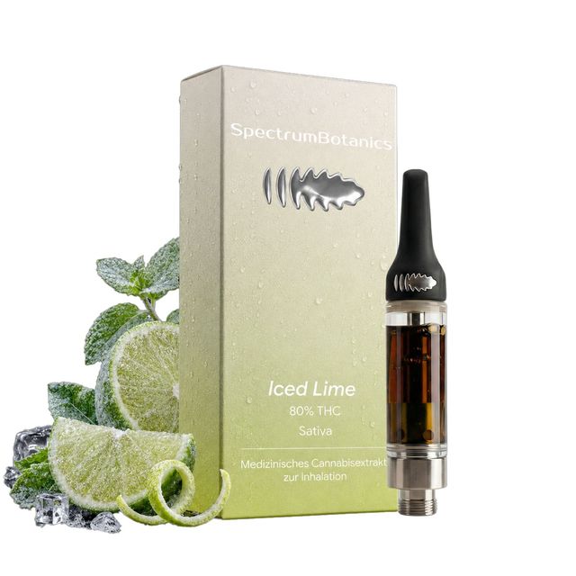 Bild Vape THC Vape 80% Spectrum Botanics Iced Lime 0,5ml (+Gratis Akkukomponente)
