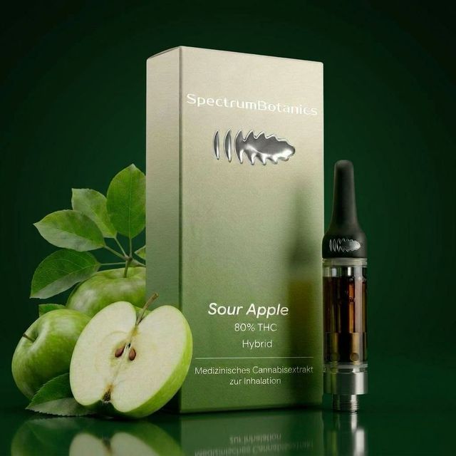 Bild Vape THC Vape 80% Spectrum Botanics Sour Apple 0,5ml (+Gratis Akkukomponente)